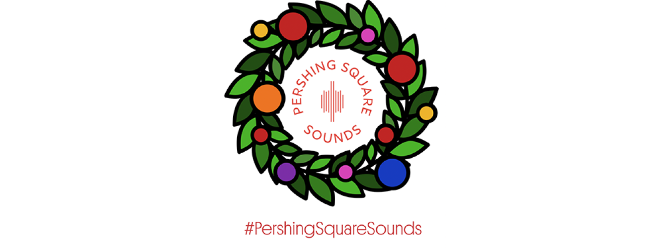 Pershing Square sounds holiday web banner